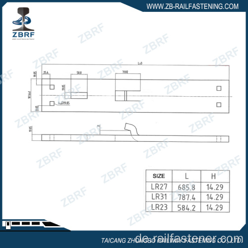 Haken Sie Twin Tieb Platte für Switches